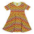 Radish - Pastel Rainbow Stripe Short Sleeve Skater Dress - 2 Left Size 11-12 & 12-13 years-Duns Sweden-Modern Rascals