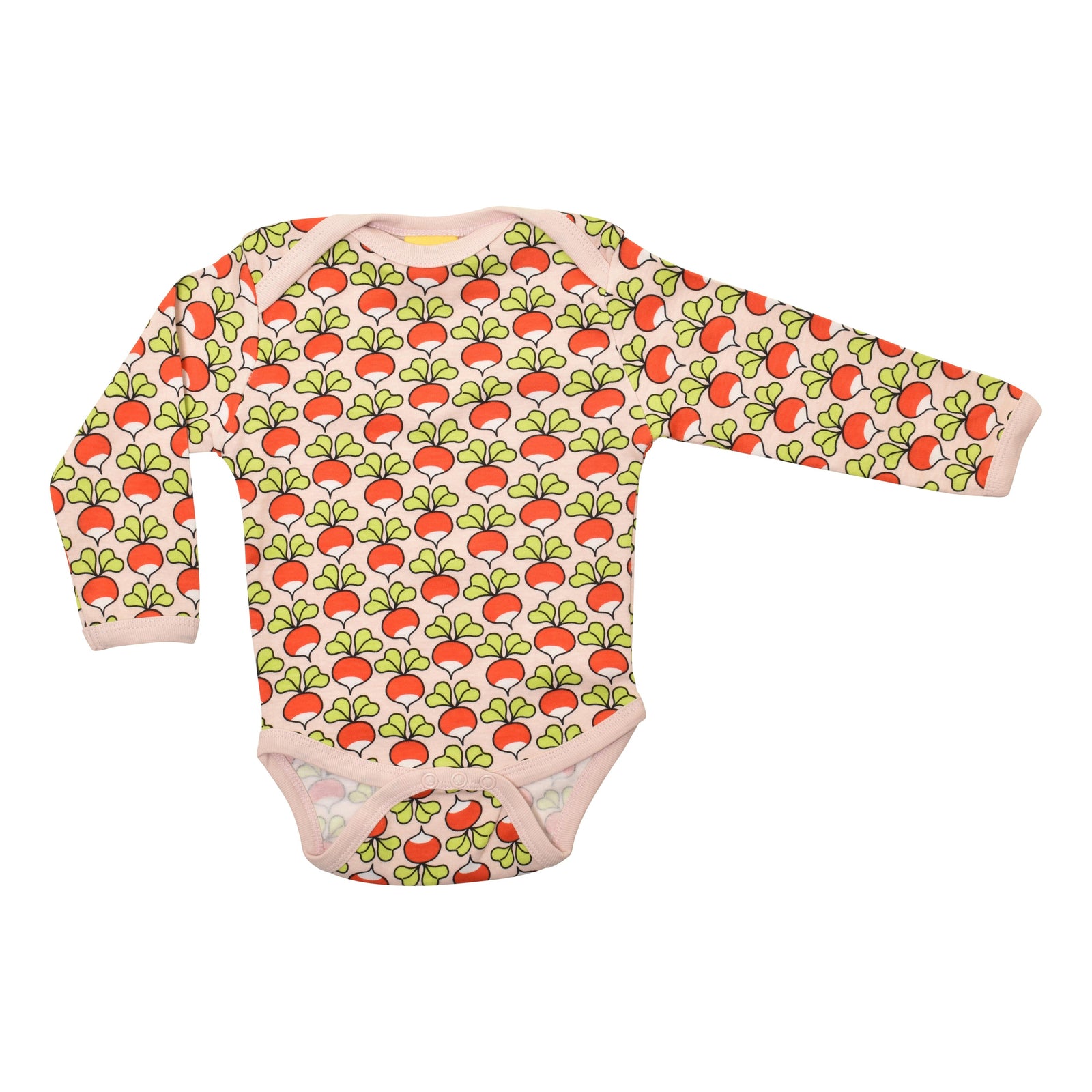 Radish - Pink Dogwood Long Sleeve Onesie-Duns Sweden-Modern Rascals