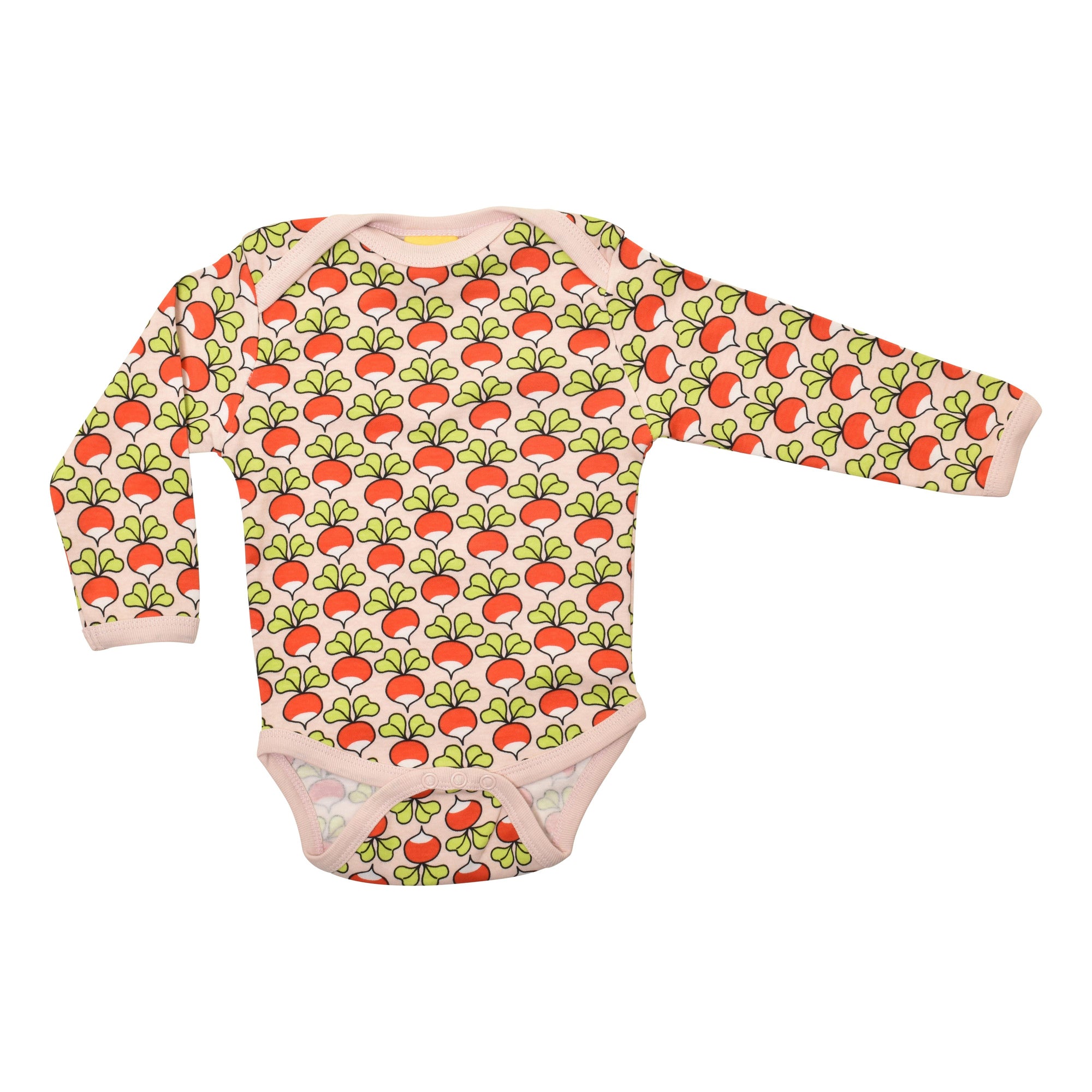 Radish - Pink Dogwood Long Sleeve Onesie-Duns Sweden-Modern Rascals