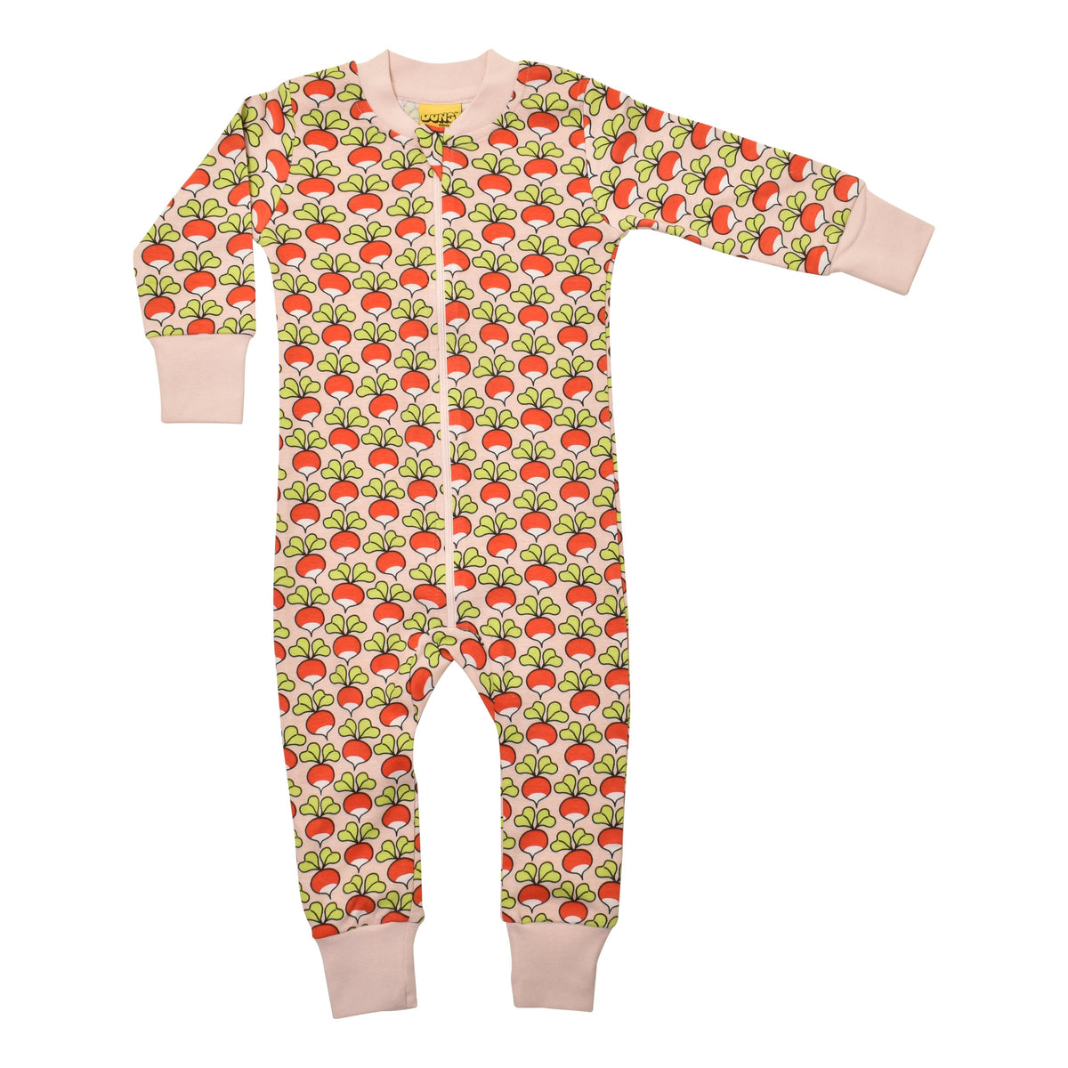 Radish - Pink Dogwood Zippersuit - 2 Left Size 9-12 & 12-18 months-Duns Sweden-Modern Rascals