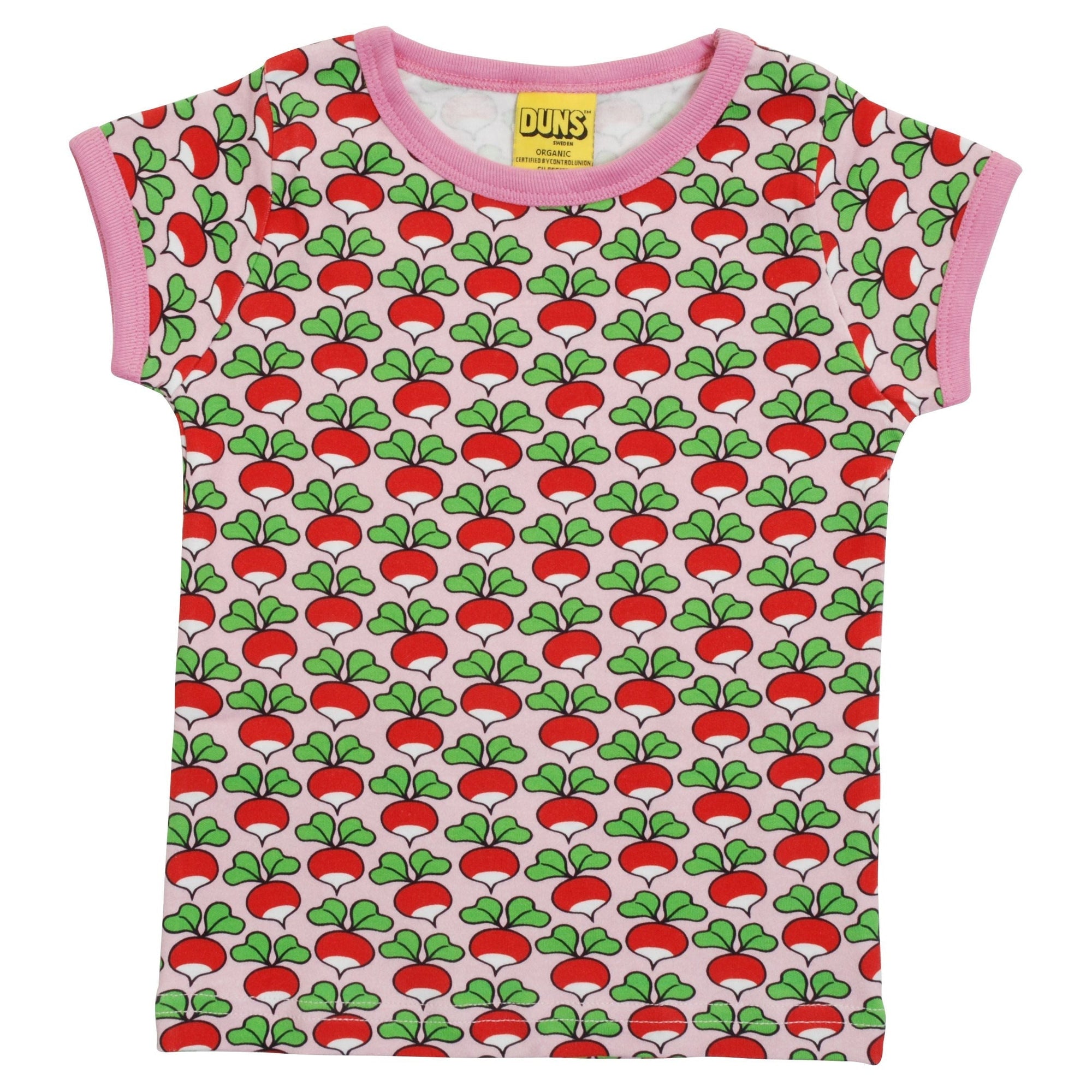 Radish - Pink Lady Short Sleeve Shirt - 1 Left Size 10-11 years-Duns Sweden-Modern Rascals