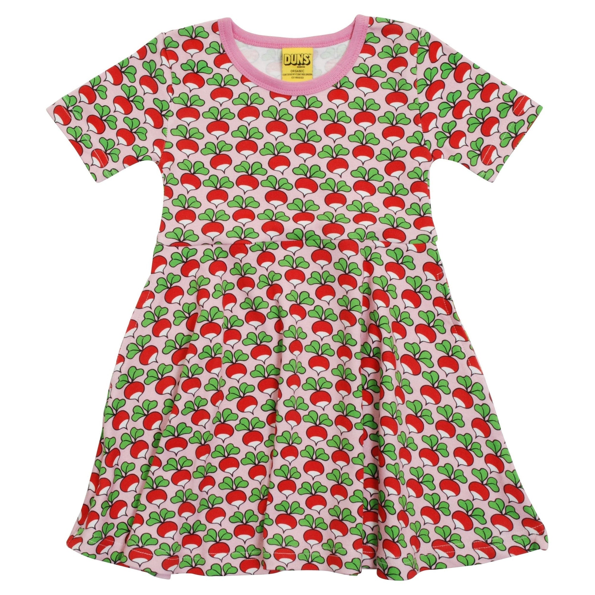 Radish - Pink Lady Short Sleeve Skater Dress - 1 Left Size 12-13 years-Duns Sweden-Modern Rascals