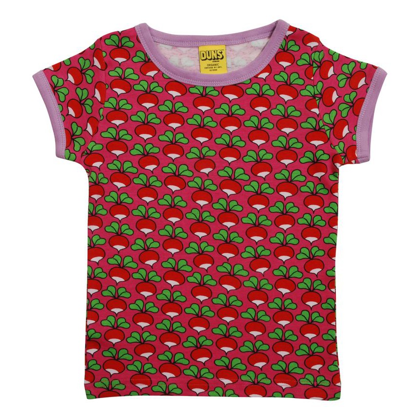 Radish - Raspberry Rose Short Sleeve Shirt - 1 Left Size 11-12 years-Duns Sweden-Modern Rascals