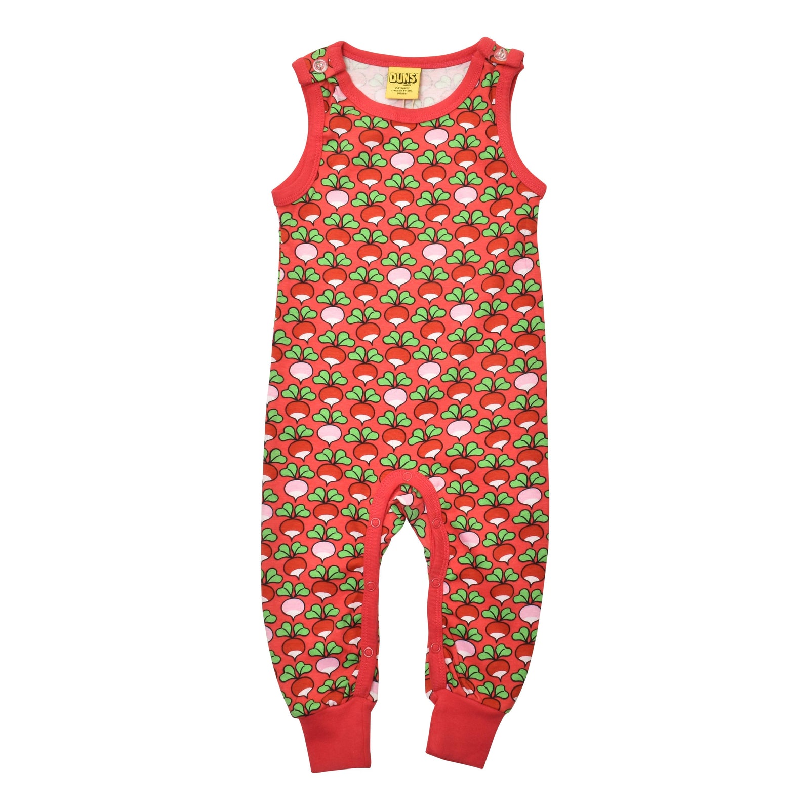 Radish - Rouge Red Multicolour Dungarees - 1 Left Size 4-6 months-Duns Sweden-Modern Rascals