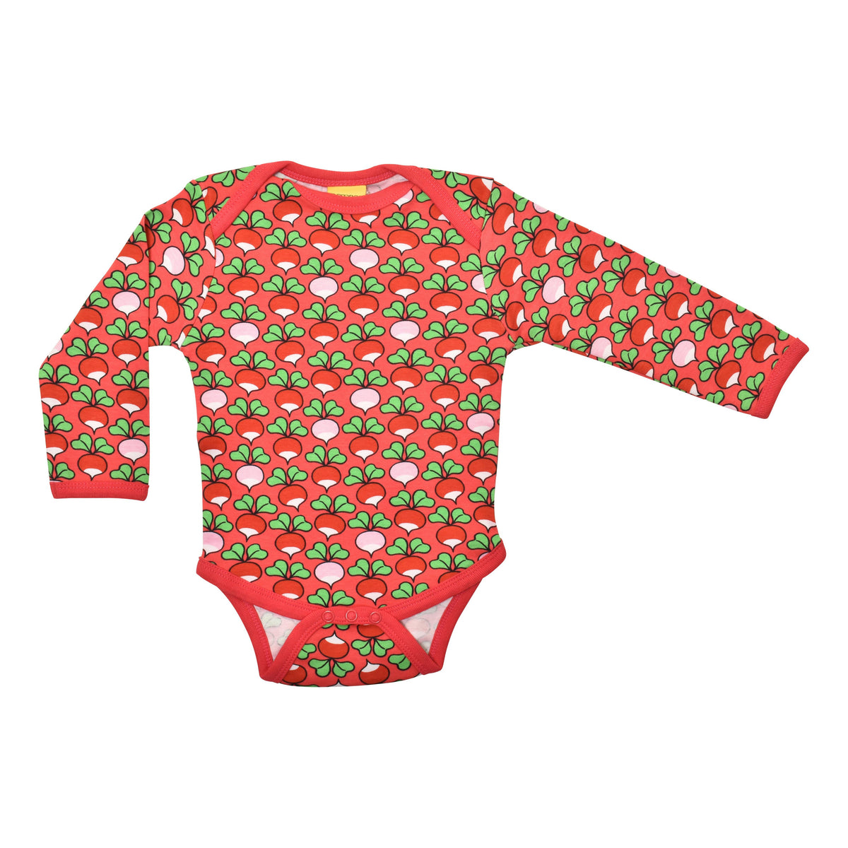 Radish - Rouge Red Multicolour Long Sleeve Onesie - 2 Left Size 4-6 & 12-18 months-Duns Sweden-Modern Rascals