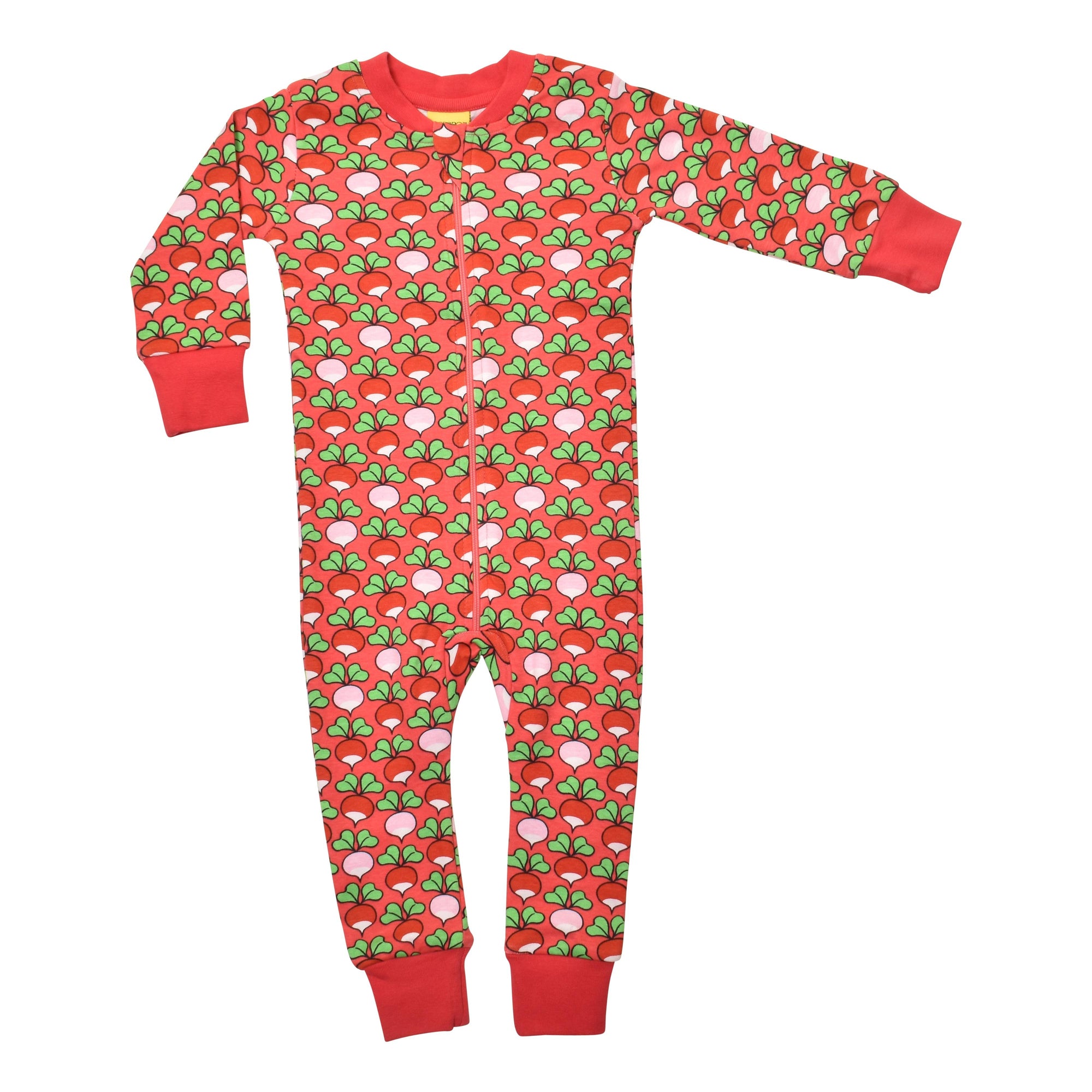 Radish - Rouge Red Multicolour Zippersuit-Duns Sweden-Modern Rascals