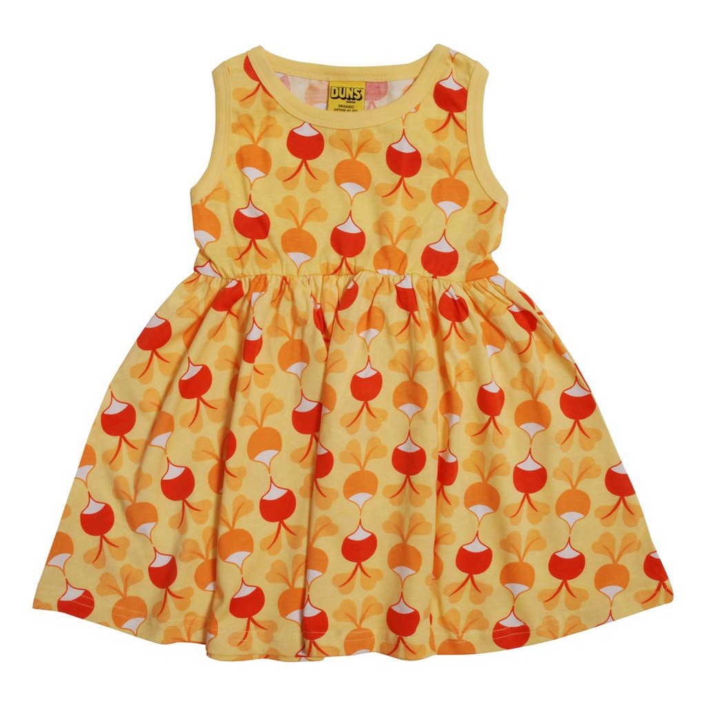 Radish - Snap Dragon Sleeveless Dress With Gathered Skirt - 1 Left Size 8-9 years-Duns Sweden-Modern Rascals