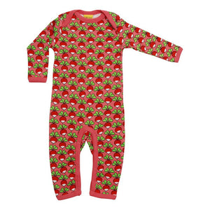 Radish - Strawberry Pink Long Sleeve Long Legged Suit - 1 Left Size 18-24 Months-Duns Sweden-Modern Rascals