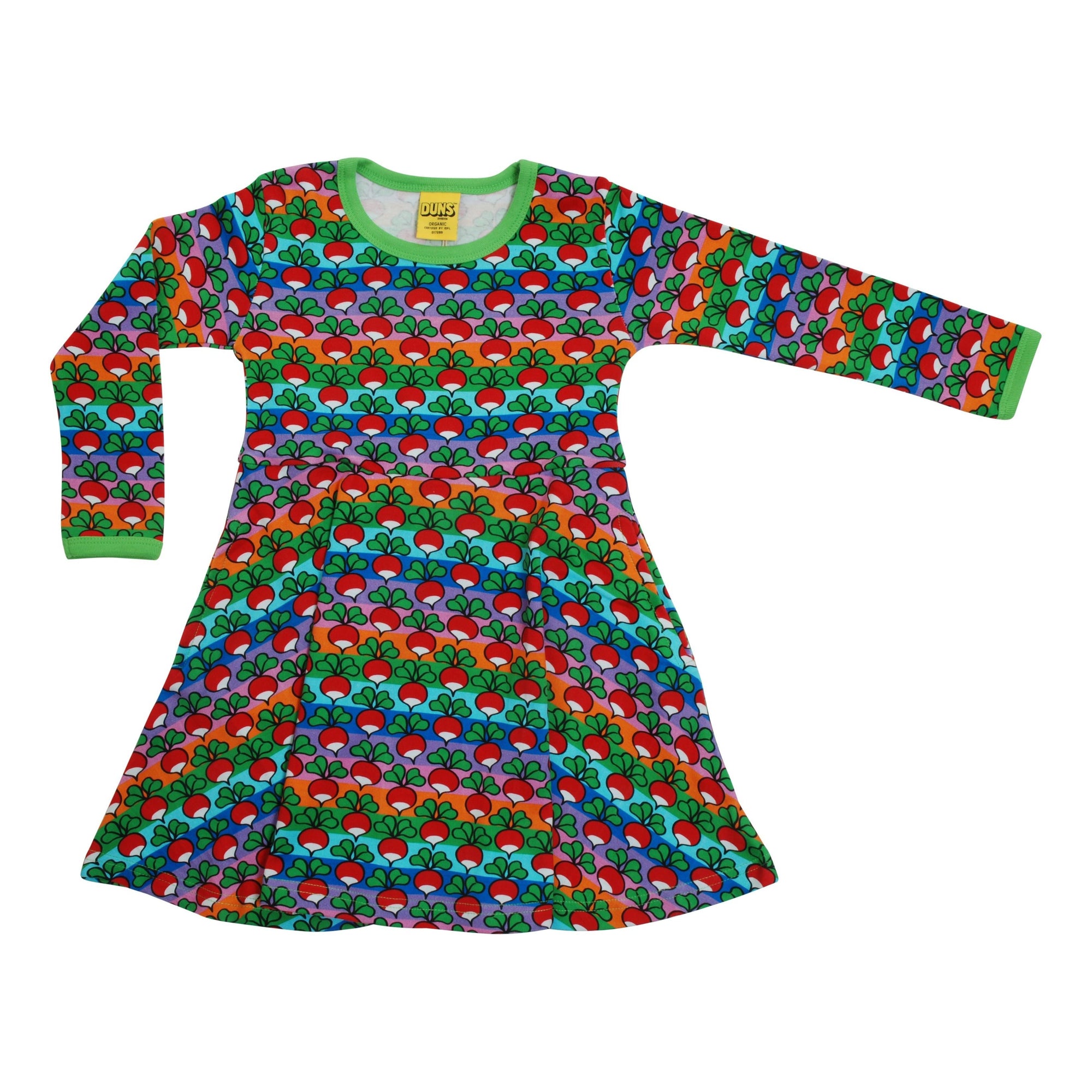 Radish - Stripe Long Sleeve Skater Dress - 1 Left Size 9-10 years-Duns Sweden-Modern Rascals