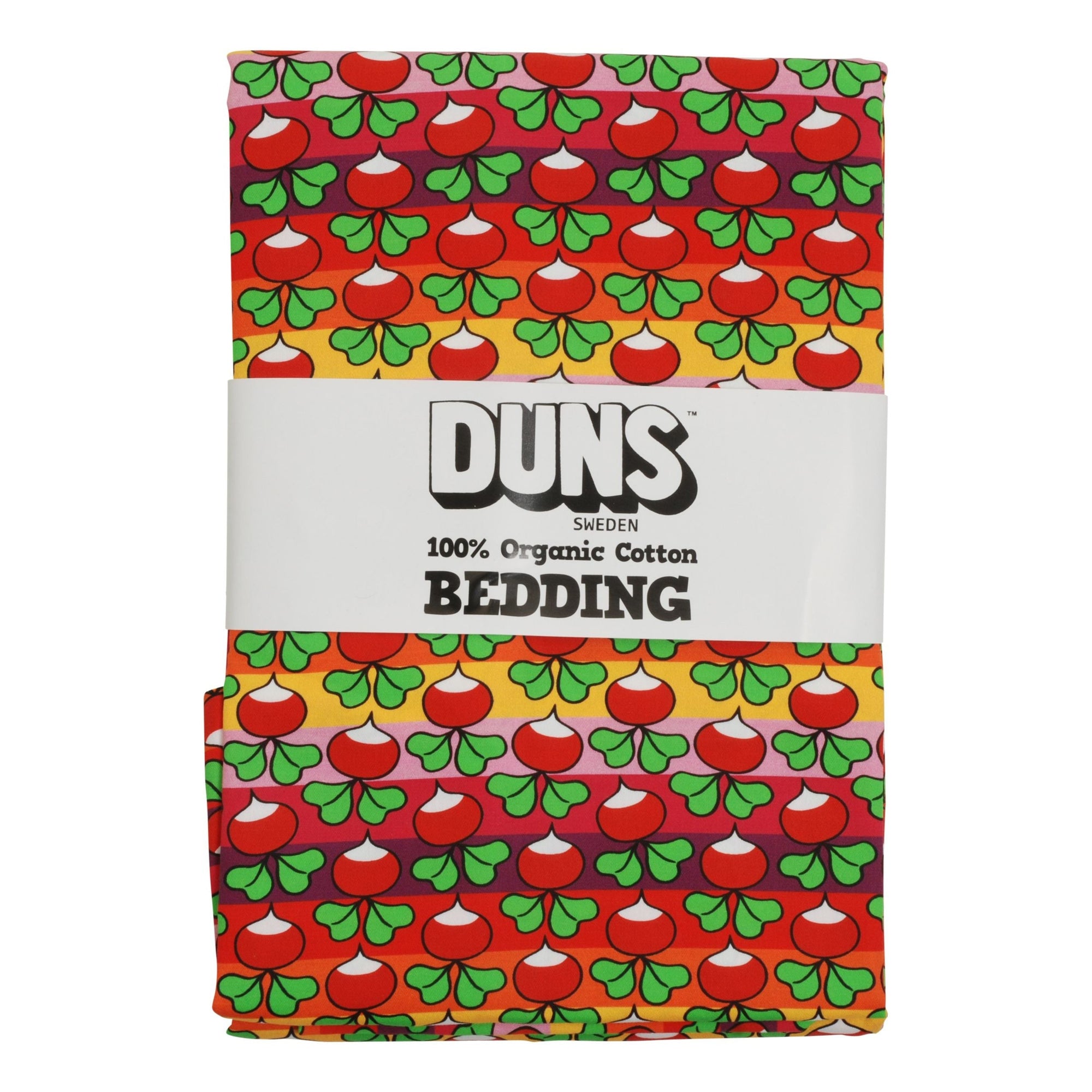 Radish Stripe - Poppy Red Bedding - Duvet Cover & Pillow Case-Duns Sweden-Modern Rascals