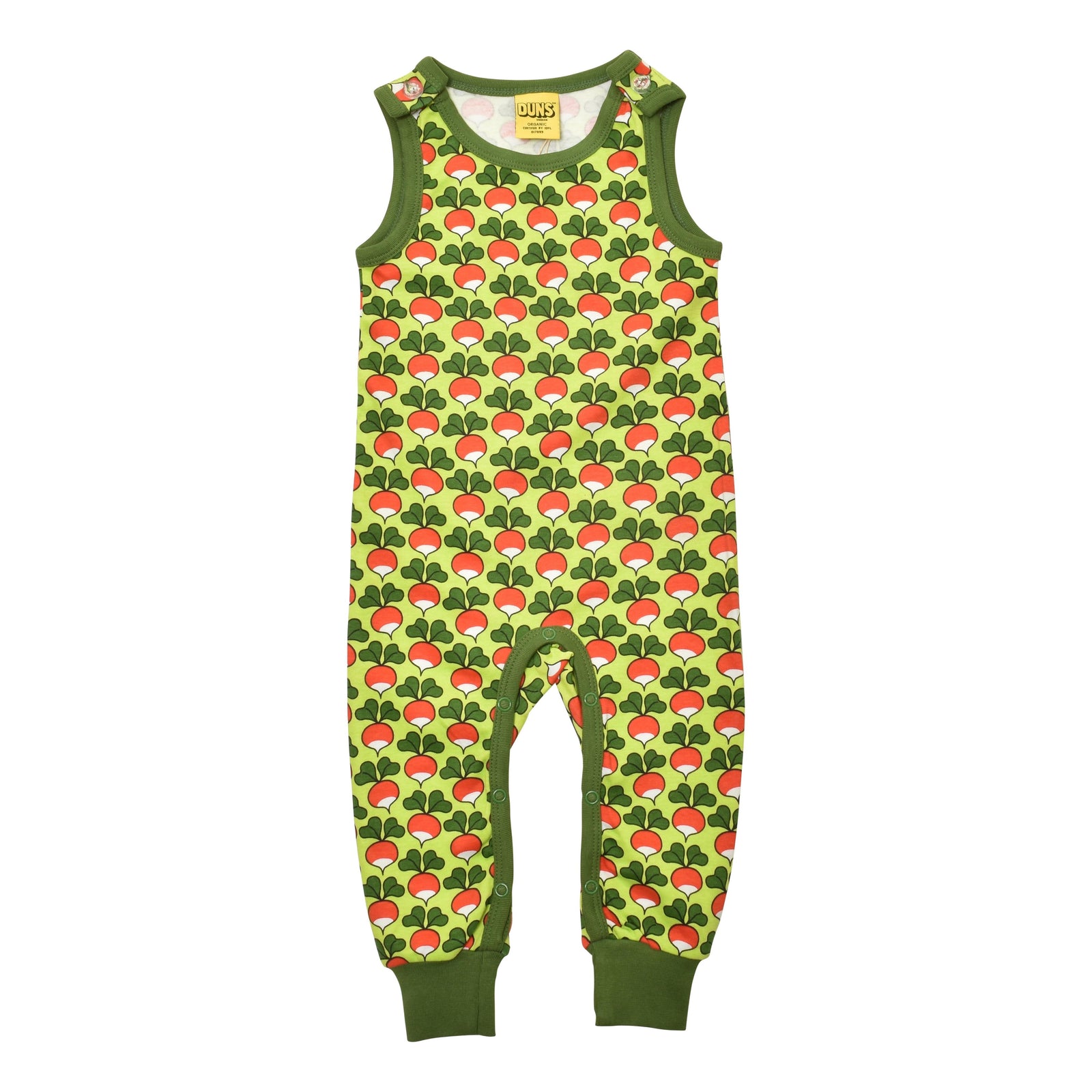Radish - Tender Shoots Green Dungarees - 2 Left Size 4-6 months-Duns Sweden-Modern Rascals