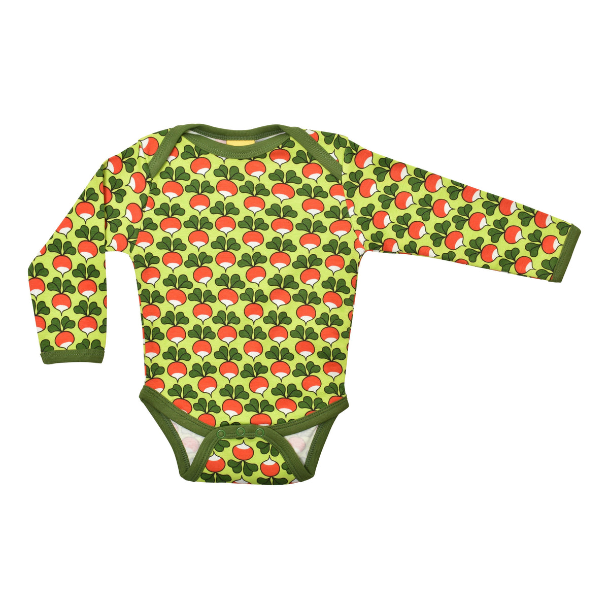 Radish - Tender Shoots Green Long Sleeve Onesie - 2 Left Size 6-9 & 9-12 months-Duns Sweden-Modern Rascals