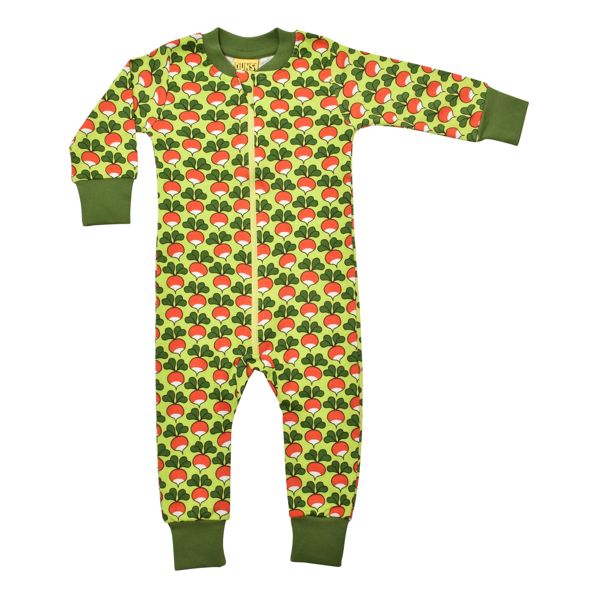 Radish - Tender Shoots Green Zippersuit-Duns Sweden-Modern Rascals