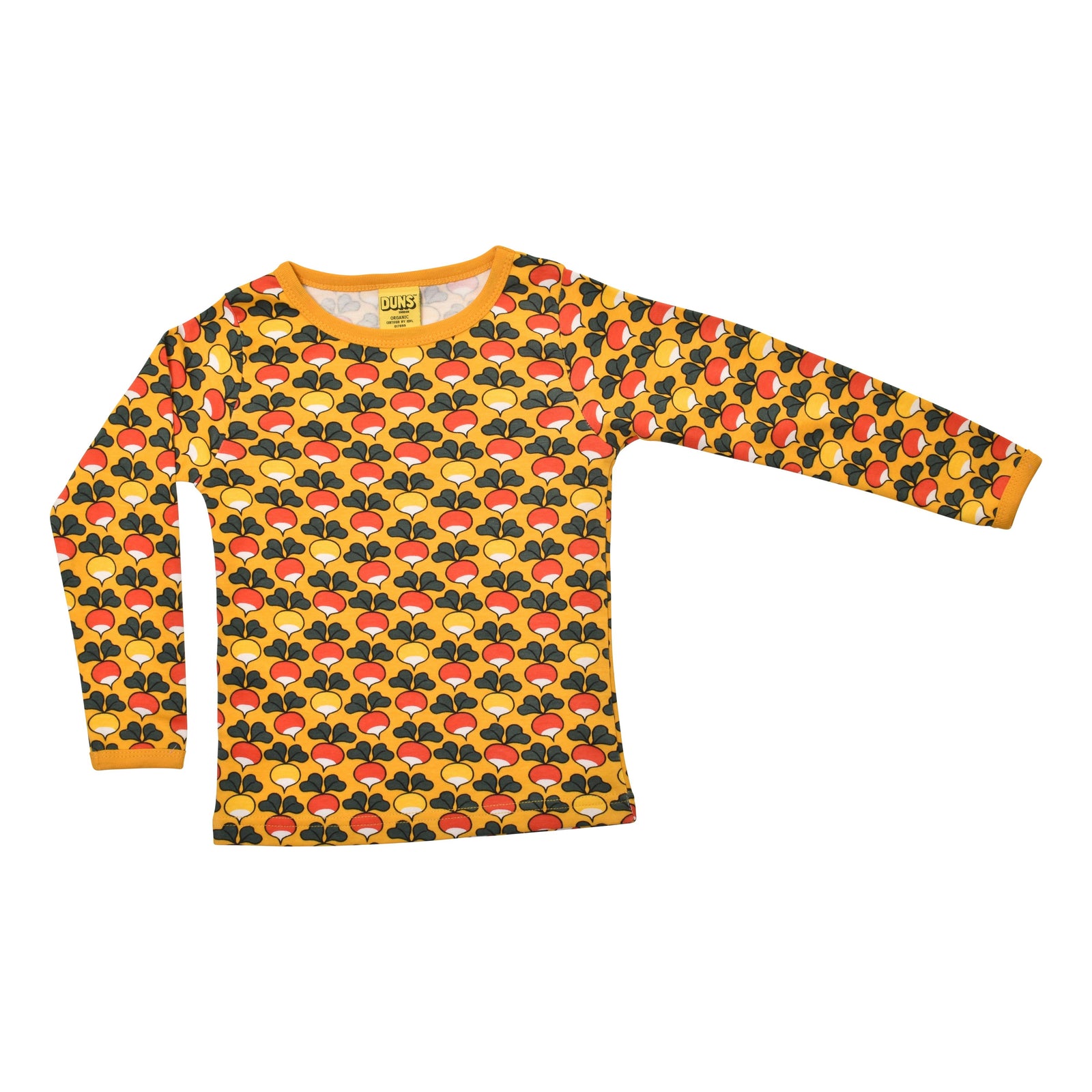 Radish - Yellow Multicolour Long Sleeve Shirt - 2 Left Size 6-7 & 9-10 years-Duns Sweden-Modern Rascals