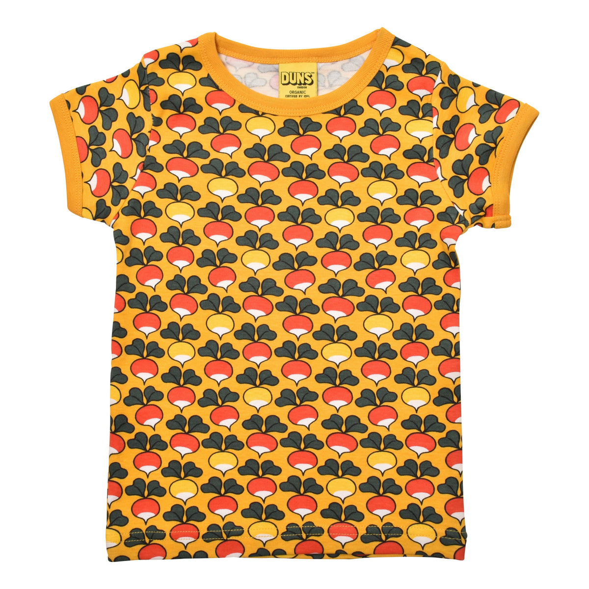 Radish - Yellow Multicolour Short Sleeve Shirt - 1 Left Size 18-24 months-Duns Sweden-Modern Rascals