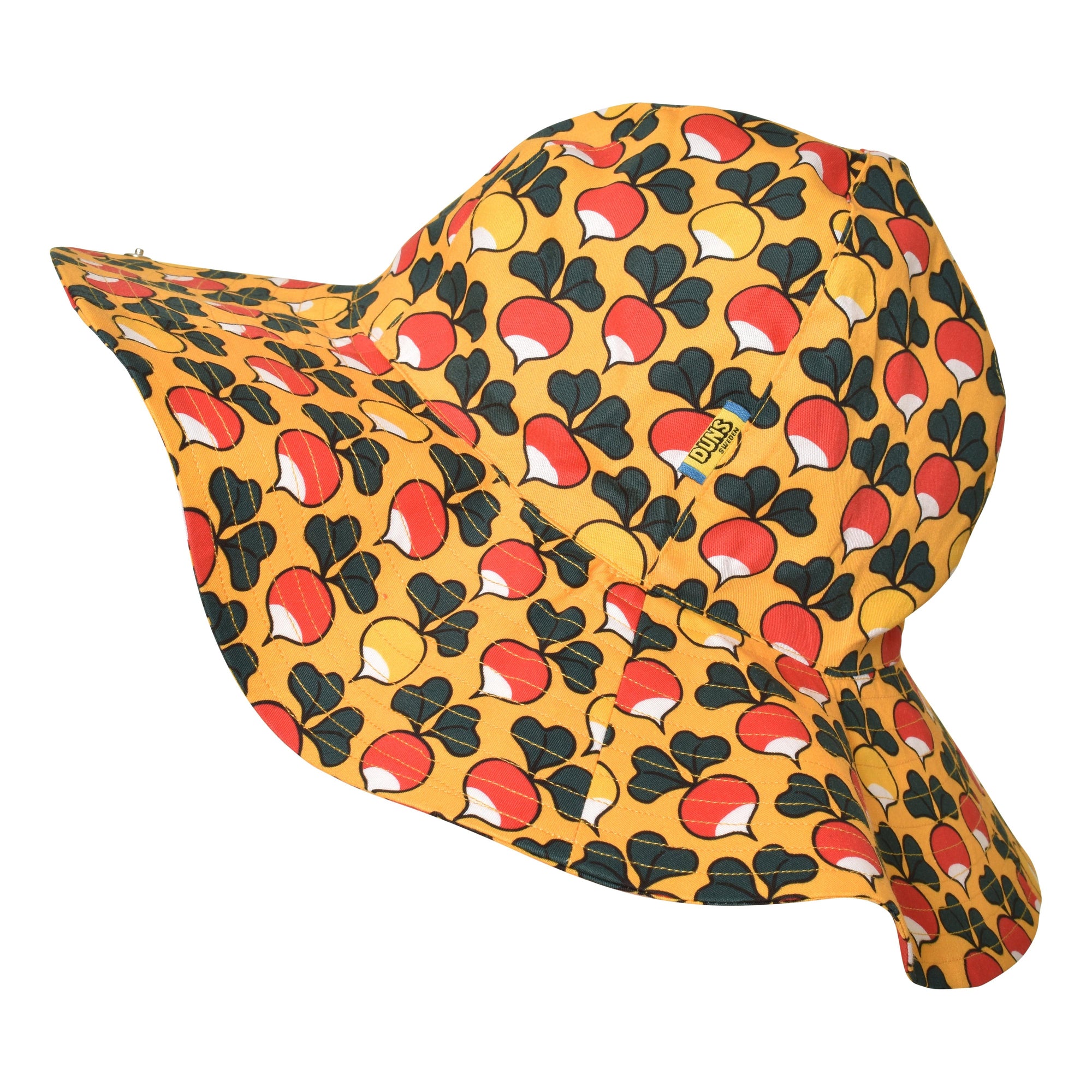 Radish - Yellow Multicolour Woven Sunhat-Duns Sweden-Modern Rascals