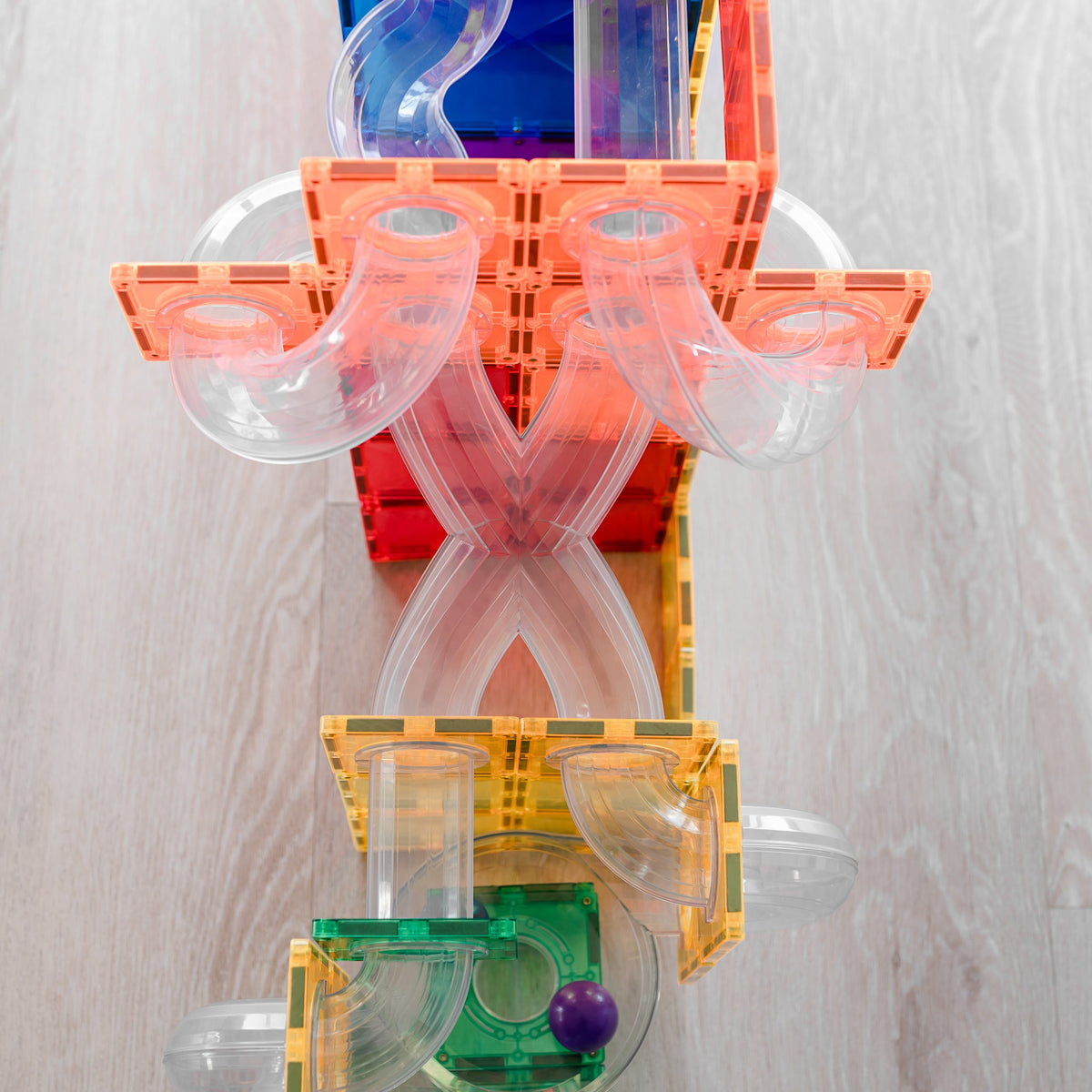 Rainbow Ball Run Expansion Pack - 66 pieces-Connetix-Modern Rascals