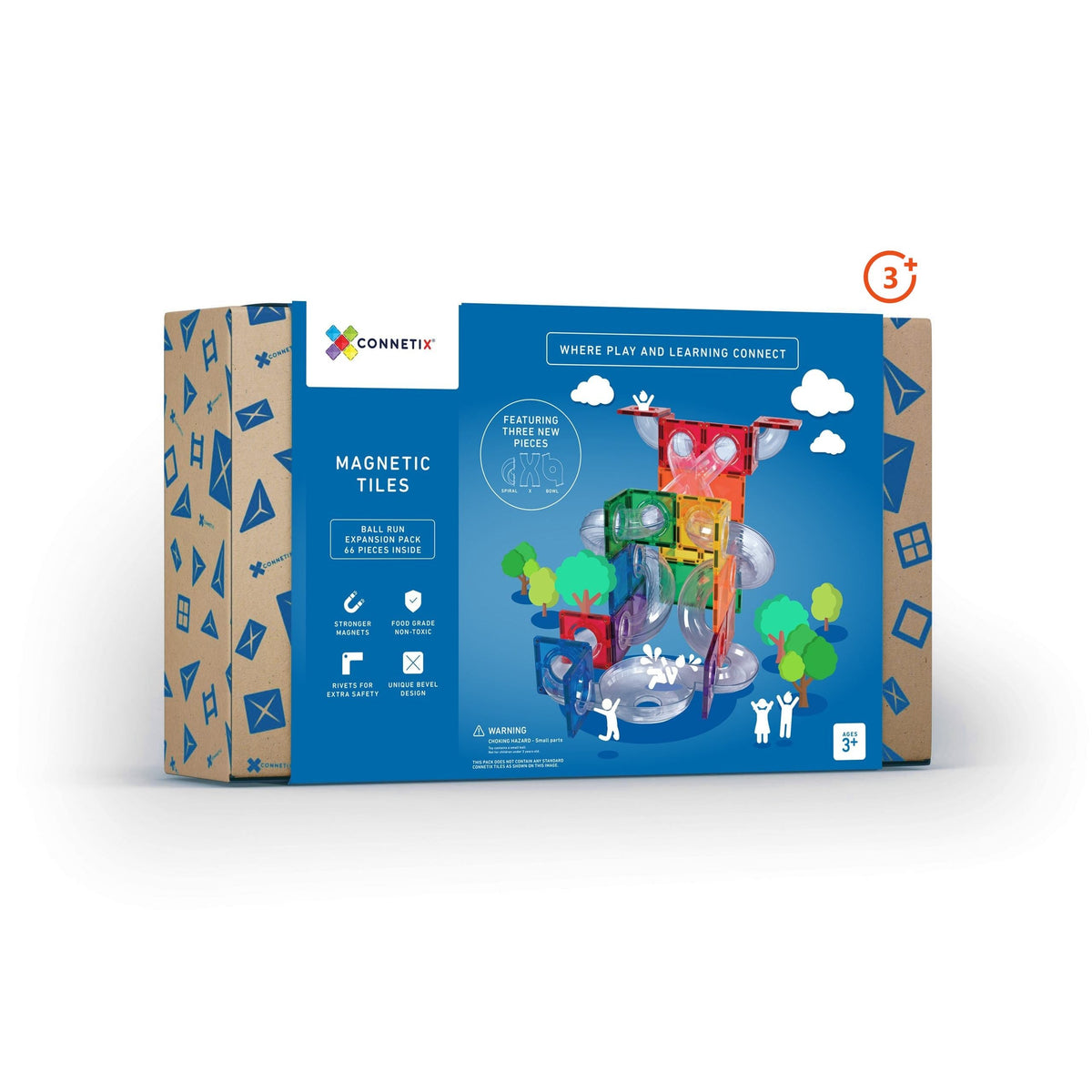 Rainbow Ball Run Expansion Pack - 66 pieces-Connetix-Modern Rascals