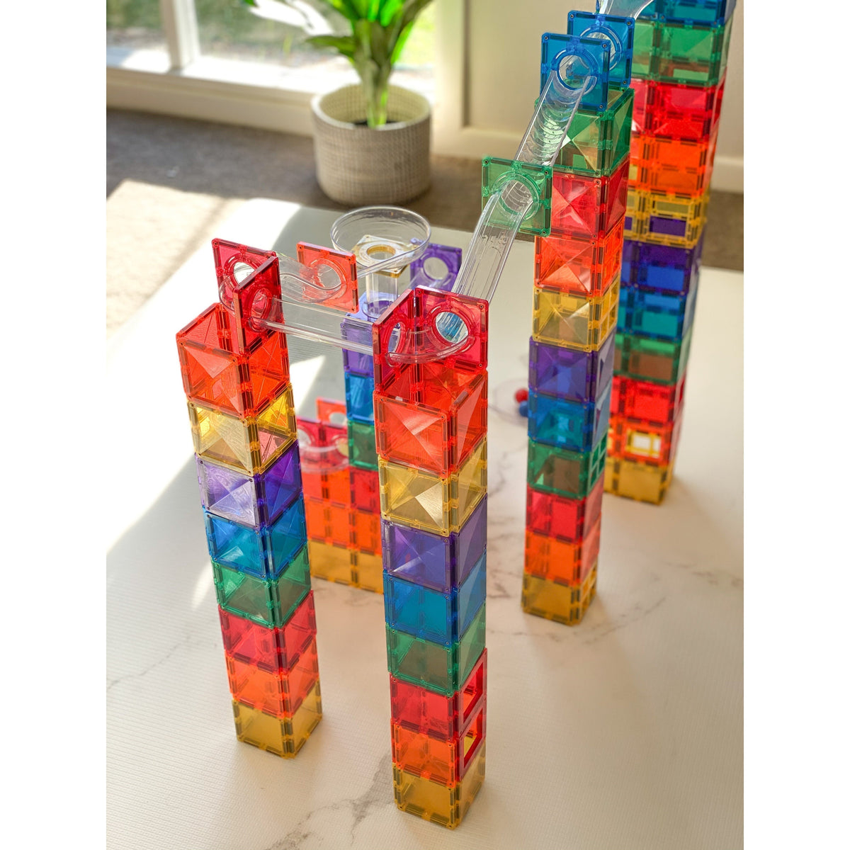 Rainbow Ball Run Pack - 92 Pieces-Connetix-Modern Rascals