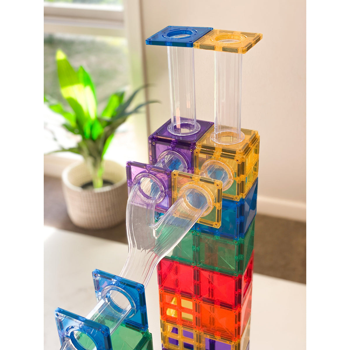 Rainbow Ball Run Pack - 92 Pieces-Connetix-Modern Rascals