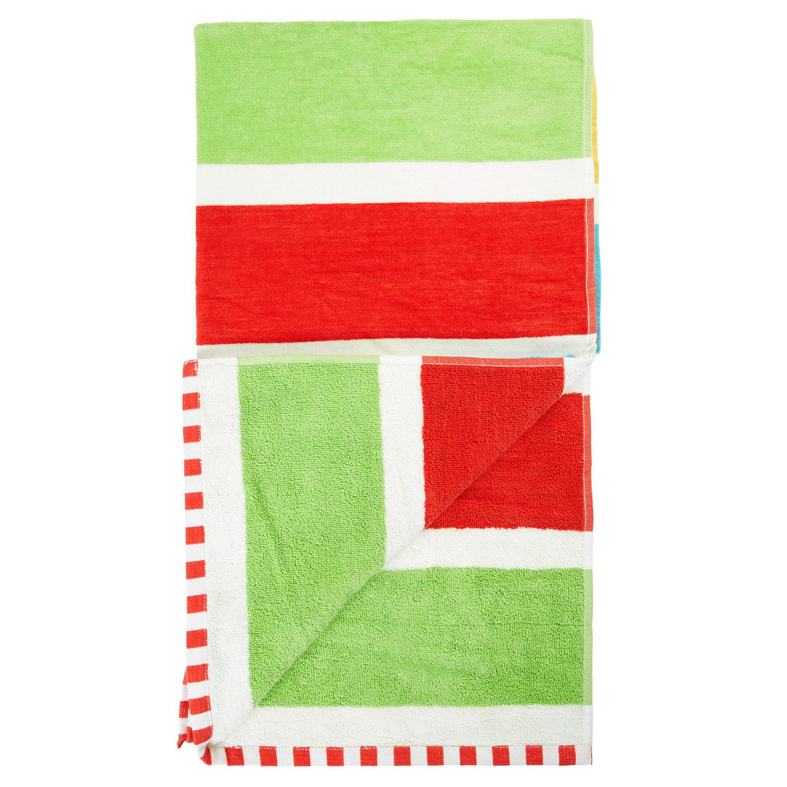 Rainbow Bright Lagoon Towel-Frugi-Modern Rascals