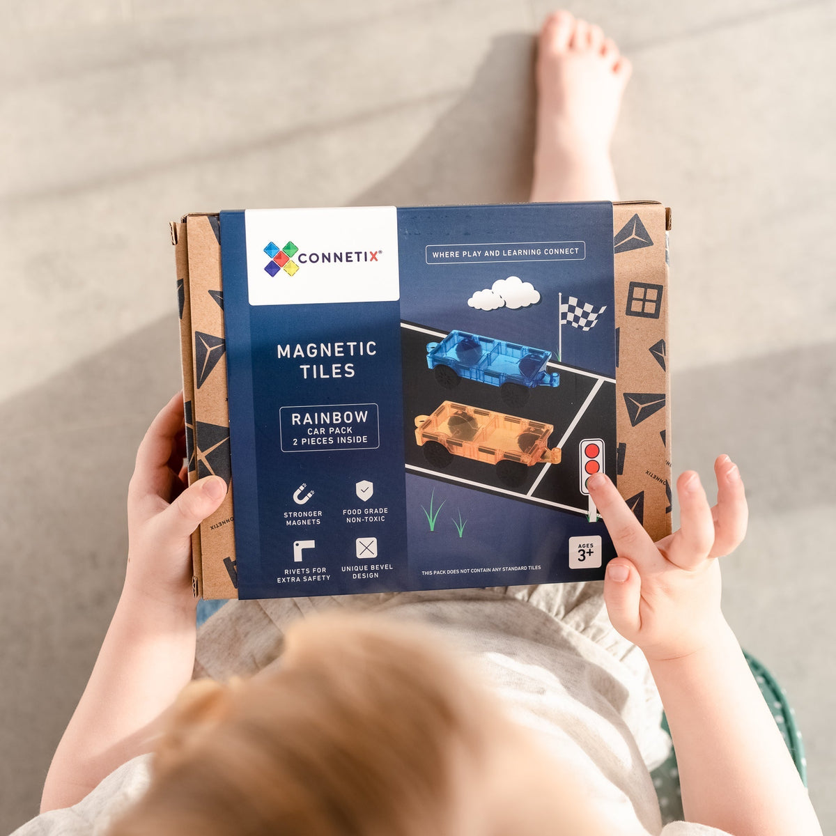 Rainbow Car Pack - 2 Pieces-Connetix-Modern Rascals