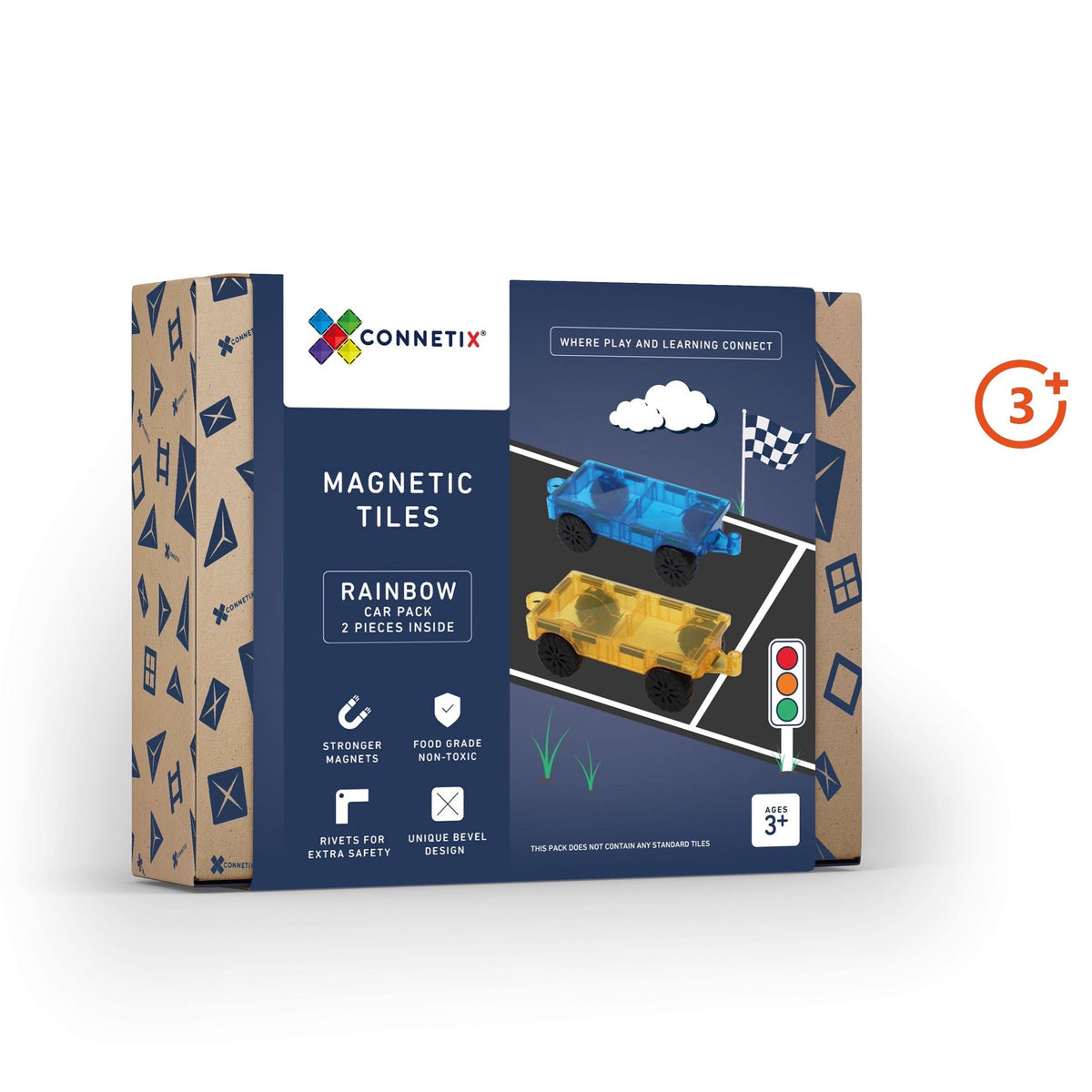 Rainbow Car Pack - 2 Pieces-Connetix-Modern Rascals