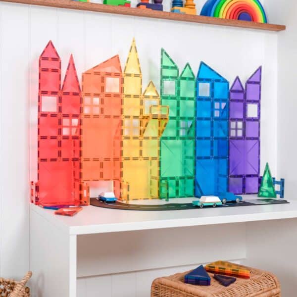 Rainbow Creative Pack - 102 pieces-Connetix-Modern Rascals