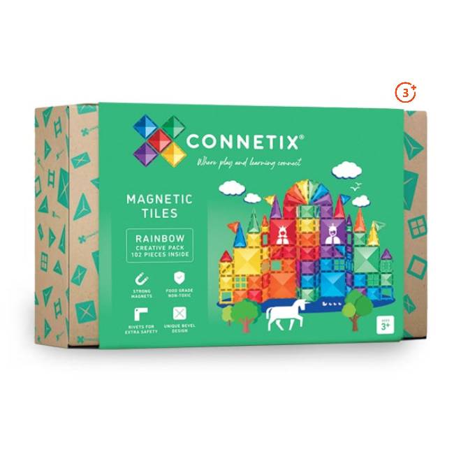 Rainbow Creative Pack - 102 pieces-Connetix-Modern Rascals