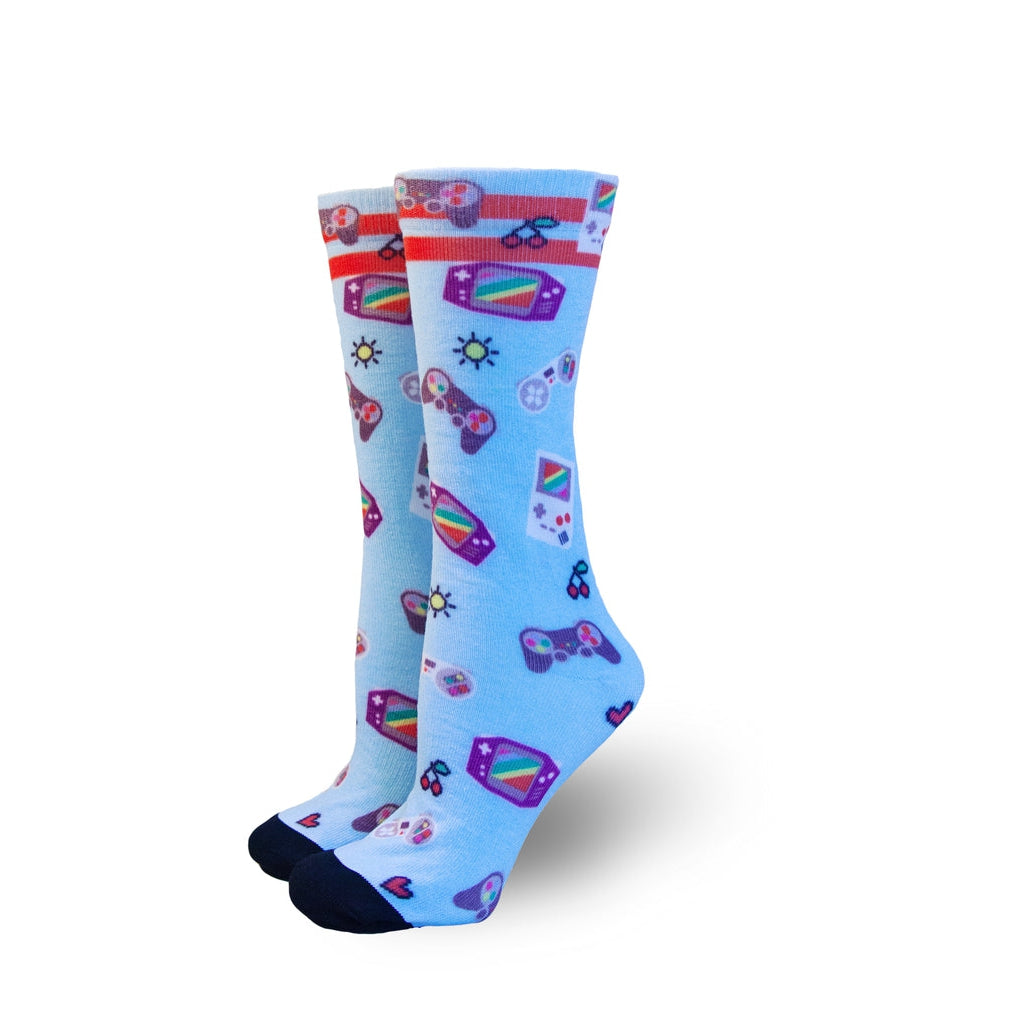 Rainbow Gamer Socks - Adult-Pride Socks-Modern Rascals