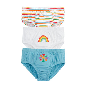 Rainbow Harison Briefs, 3-pack - 2 Left Size 7-8 & 8-9 years-Frugi-Modern Rascals
