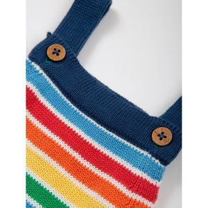 Rainbow Knit Dungarees - 1 Left Size 3-6 months-Kite-Modern Rascals