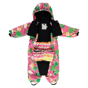 Rainbow Landscape One Piece Snowsuit in Pink - 2 Left Size 6-12 month & 1-2 years-Smafolk-Modern Rascals