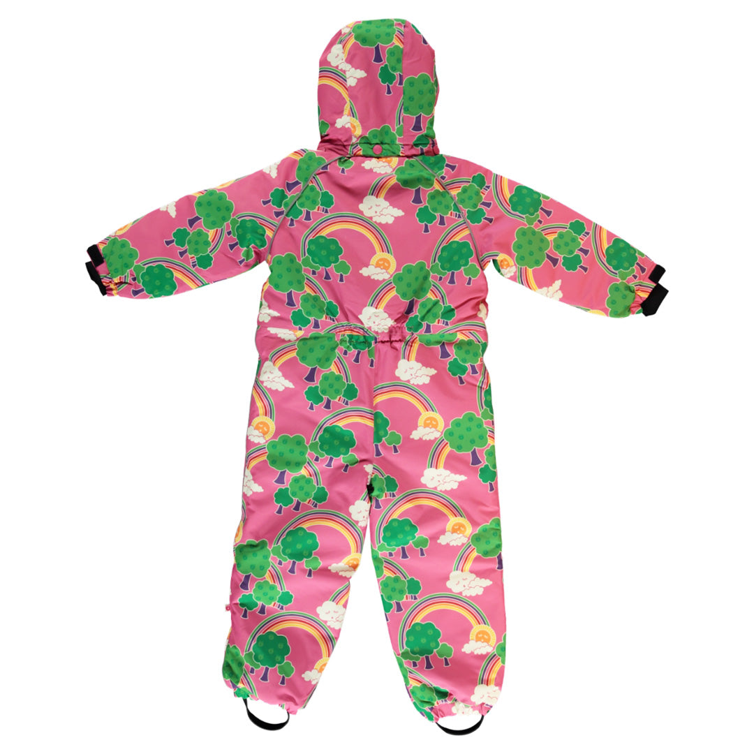 Rainbow Landscape One Piece Snowsuit in Pink