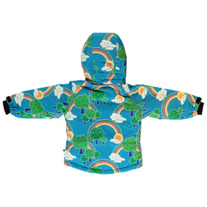 Rainbow Landscape Winter Jacket in Blue - 1 Left Size 11-12 years-Smafolk-Modern Rascals