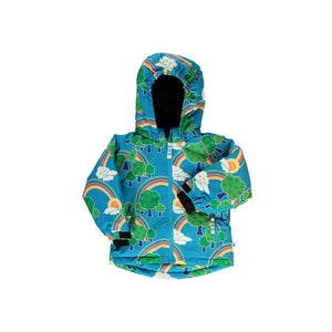 Rainbow Landscape Winter Jacket in Blue - 1 Left Size 11-12 years-Smafolk-Modern Rascals