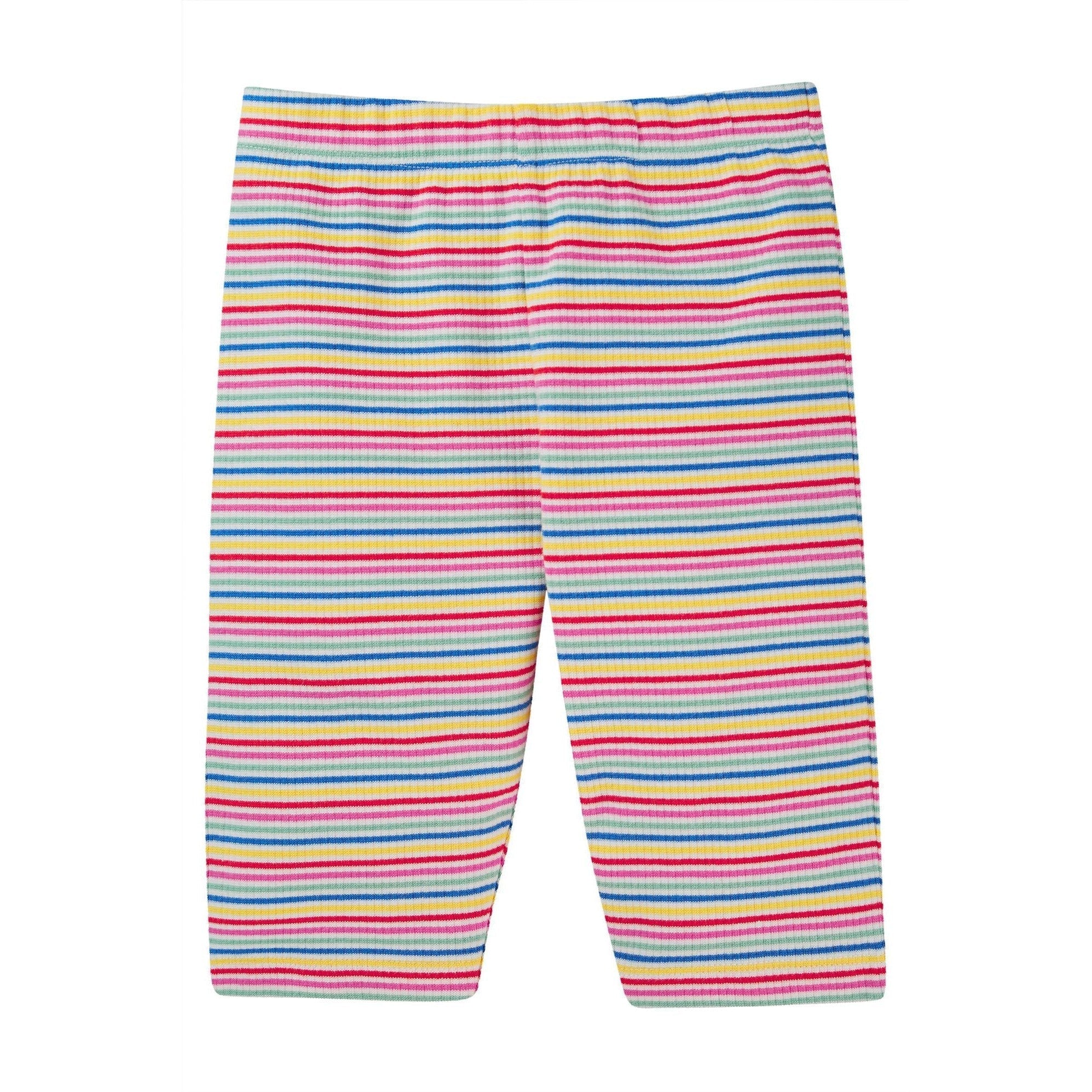 Rainbow Rib Stripe Laurie Rib Shorts - 1 Left Size 2-3 years-Frugi-Modern Rascals