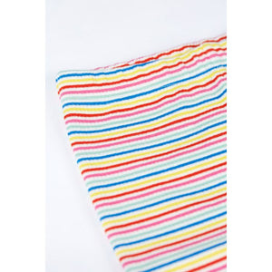 Rainbow Rib Stripe Laurie Rib Shorts-Frugi-Modern Rascals