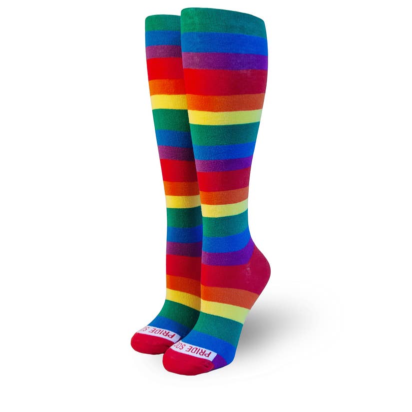 Rainbow Rising Thigh Highs-Pride Socks-Modern Rascals