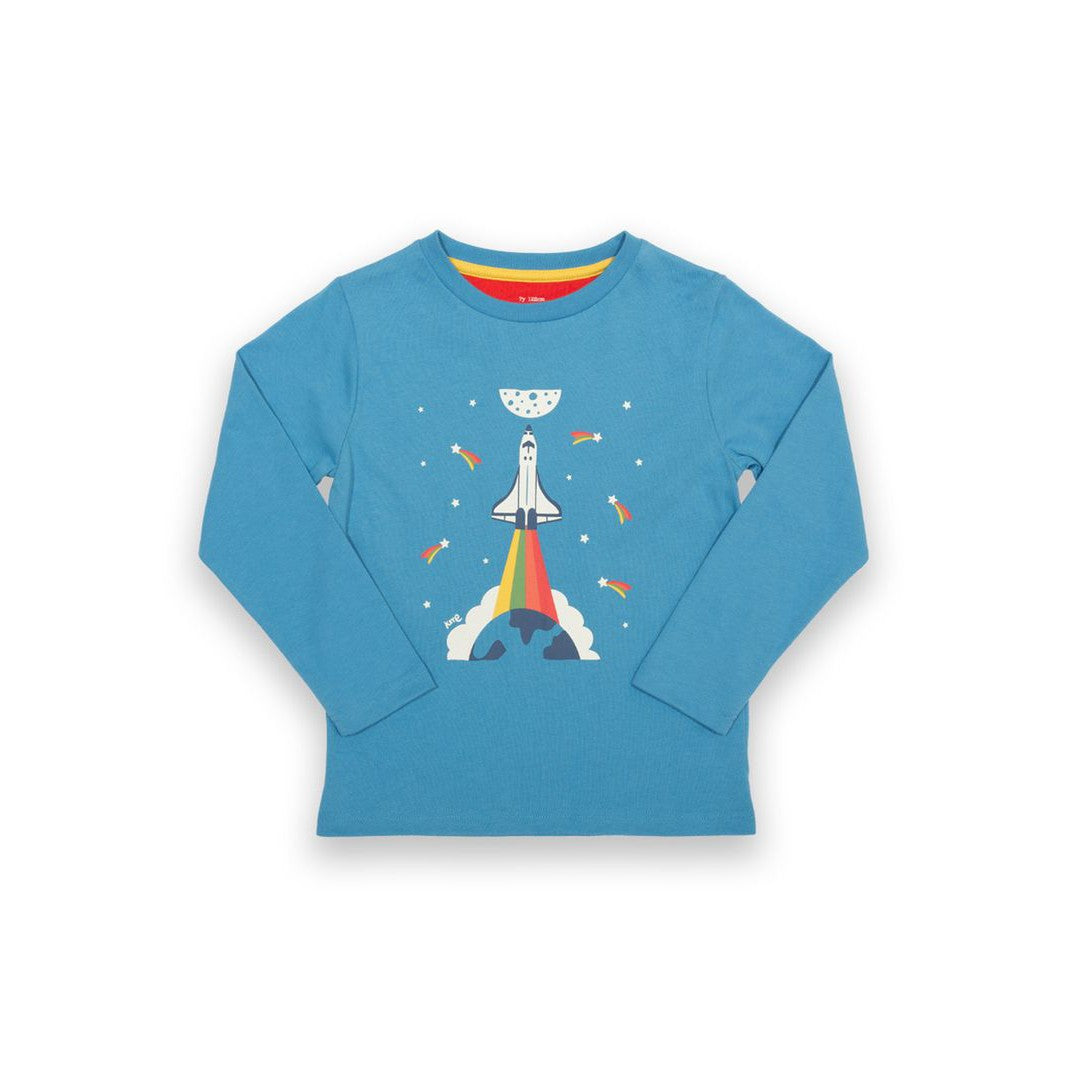 Rainbow Rocket Long Sleeve Shirt - 1 Left Size 11-13 years-Kite-Modern Rascals
