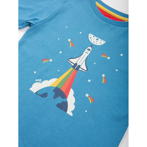 Rainbow Rocket Long Sleeve Shirt - 1 Left Size 11-13 years-Kite-Modern Rascals