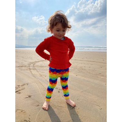 Rainbow Scales Footless Tights / Leggings
