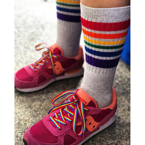 Rainbow Shoelaces-Pride Socks-Modern Rascals