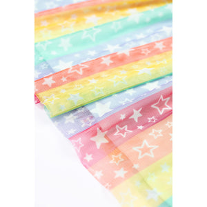 Rainbow Star/Stripe Penny Party Dress-Frugi-Modern Rascals