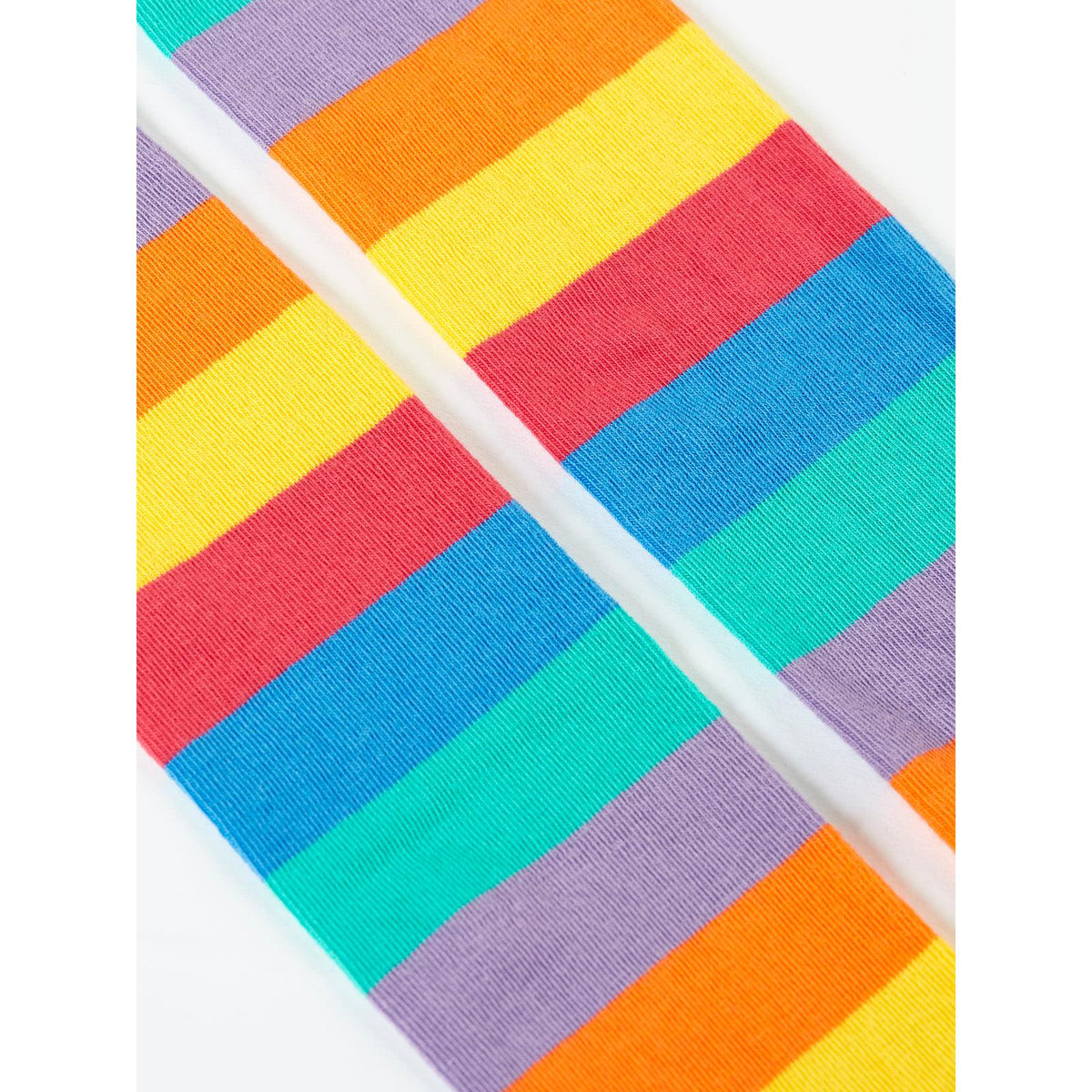 Rainbow Stripe Norah Tights-Frugi-Modern Rascals