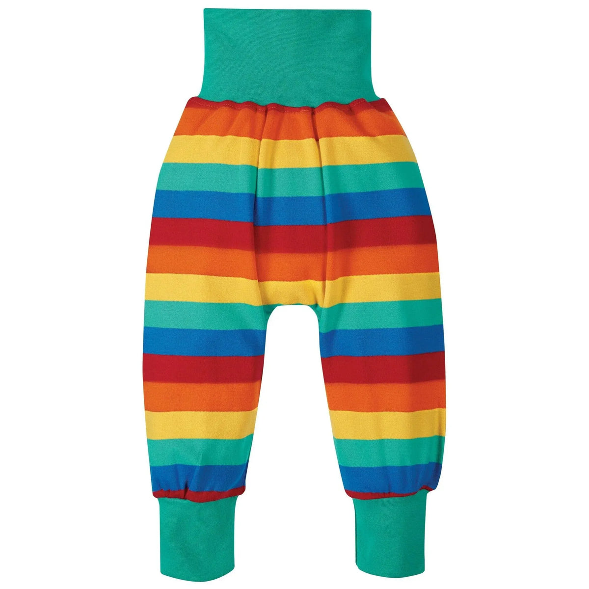 Rainbow Stripe Parsnip Pants - 1 Left Size 4-5 years-Frugi-Modern Rascals
