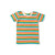 Rainbow Stripe Summer Short Sleeve T-Shirt - 1 Left Size 4-5 years-Little Green Radicals-Modern Rascals