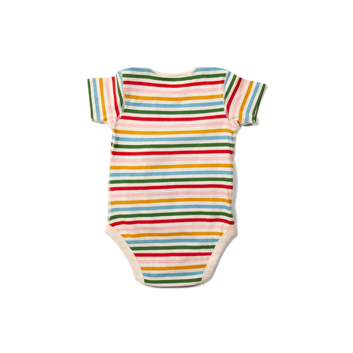 Rainbow Striped Easy Feeding Adaptive Onesie-Little Green Radicals-Modern Rascals