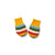 Rainbow Striped Knitted Mittens-Little Green Radicals-Modern Rascals