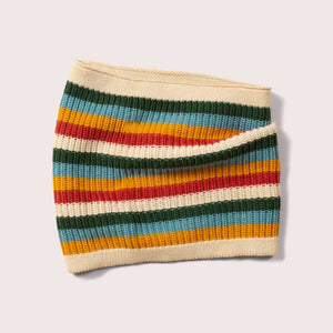 Rainbow Striped Knitted Snood-Little Green Radicals-Modern Rascals